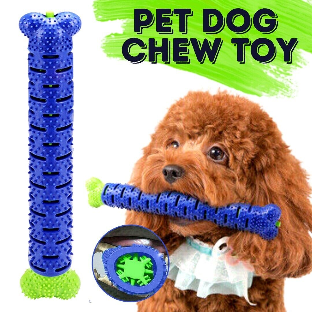 Dog Chew Toys Chewers Teeth Cleaning Oral Toothbrush Bone Brush