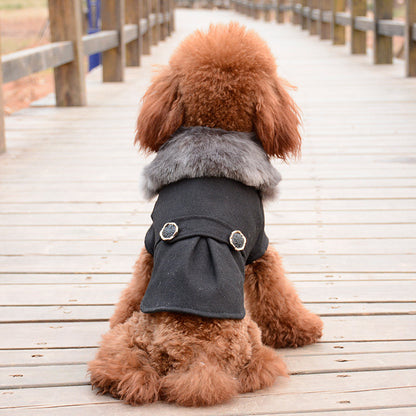 Dog Autumn Winter Coat Black