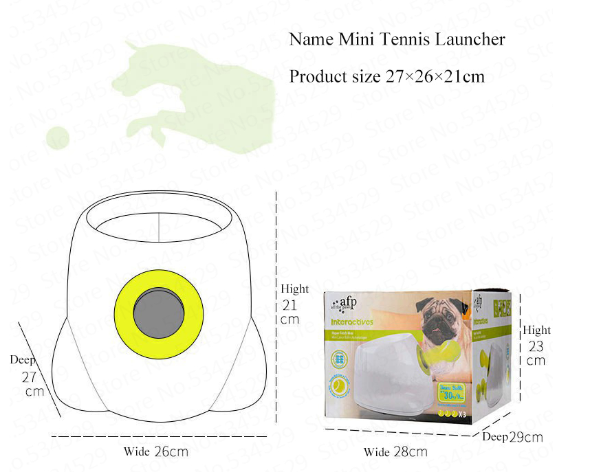 diameter Dog Pet Automatic Interactive Ball Launcher