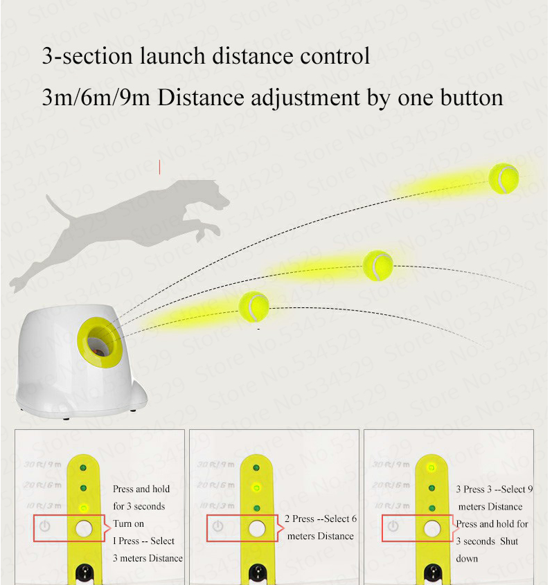 Dog Pet Automatic Interactive Ball Launcher exemple