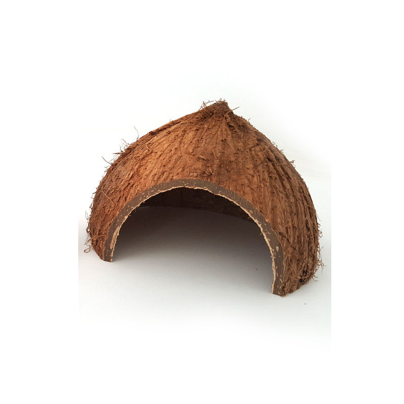 Reptile Cache Cave Natural Nest Coconut Shell ex:2