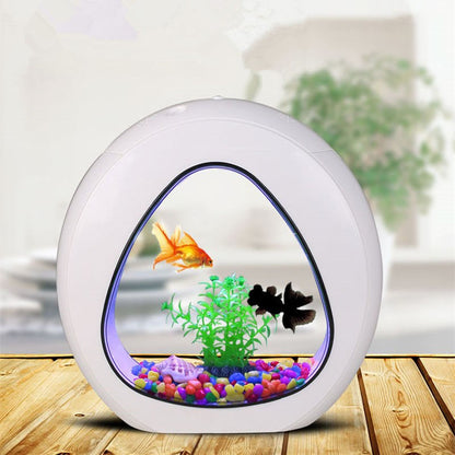 white demo Desktop fish tank aquarium