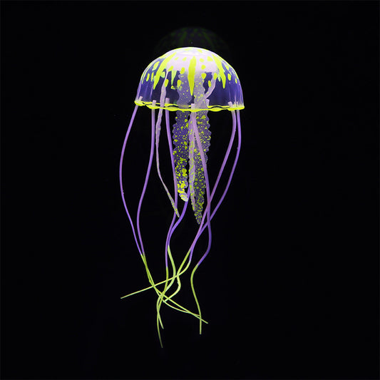 Fish Tank Landscaping Decoration Simulation Fluorescent Jellyfish