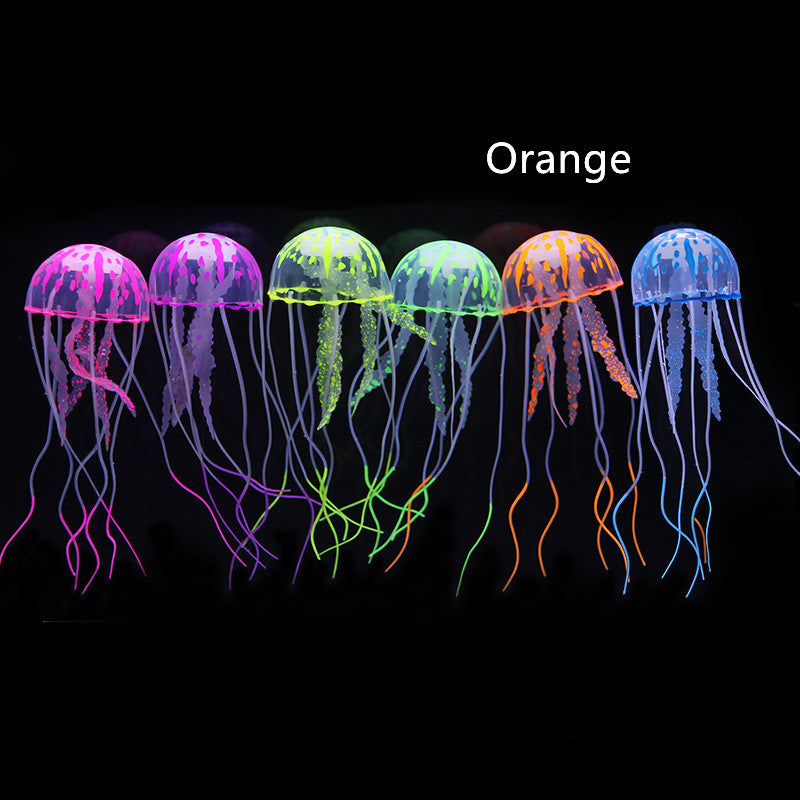 kit Fish Tank Landscaping Decoration Simulation Fluorescent Jellyfish