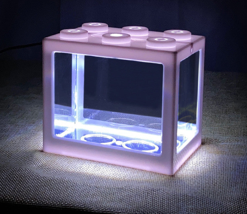 pink Lego Desings Box Fish Tank