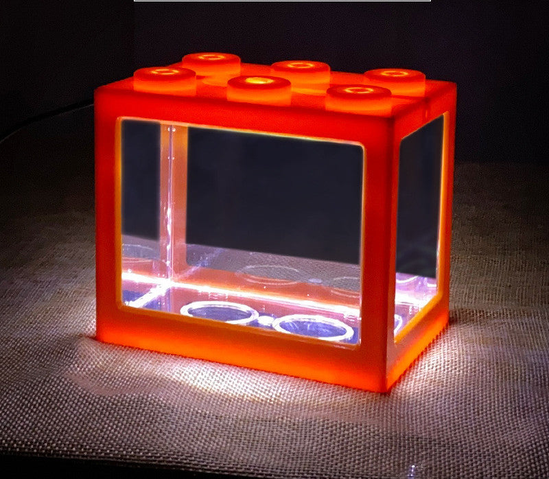 Red Lego Desings Box Fish Tank