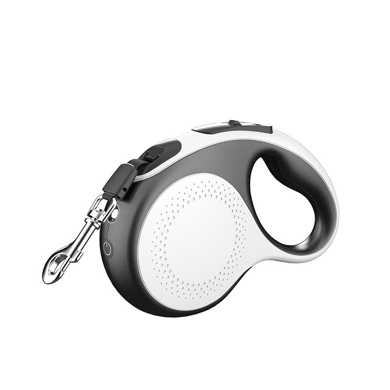 white Dog Automatic Retractable Leash New Product Charging With Light