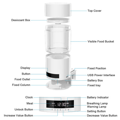 Aquarium Fish Tank Automatic Feeder exemple