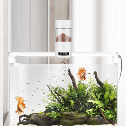 Aquarium Fish Tank Automatic Feeder demonstration