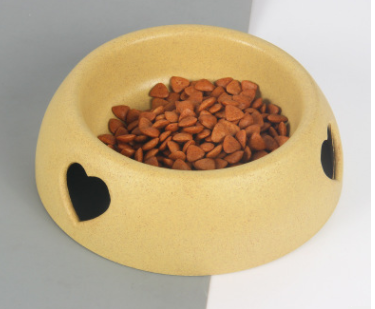 yellow Bowls for Cats & Dogs Food