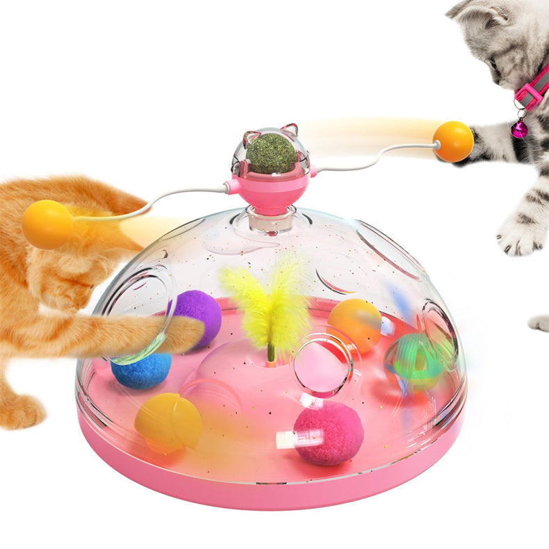 Windmill Cat Toys Interactive pink