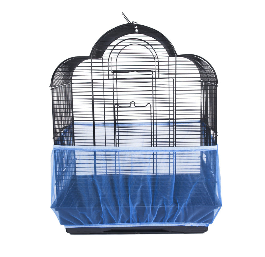 blue Mesh Bird Cage Covers Dust-Proof