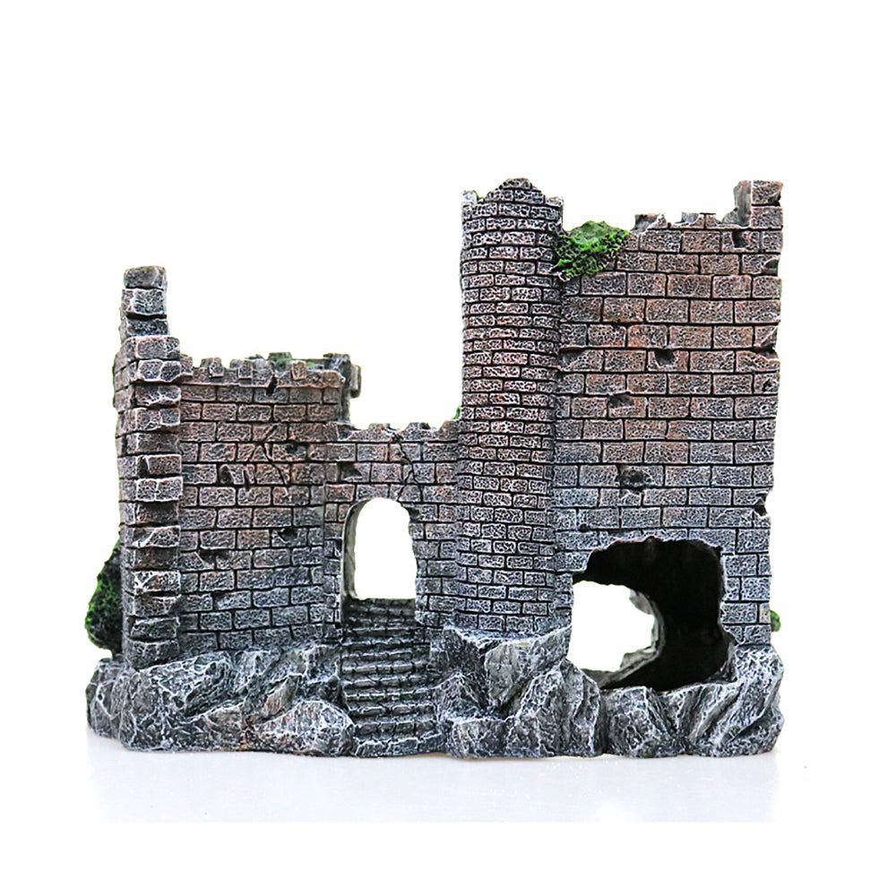 demo Fish Tank Resin Castle Decoration