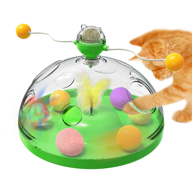 Windmill Cat Toys Interactive Green