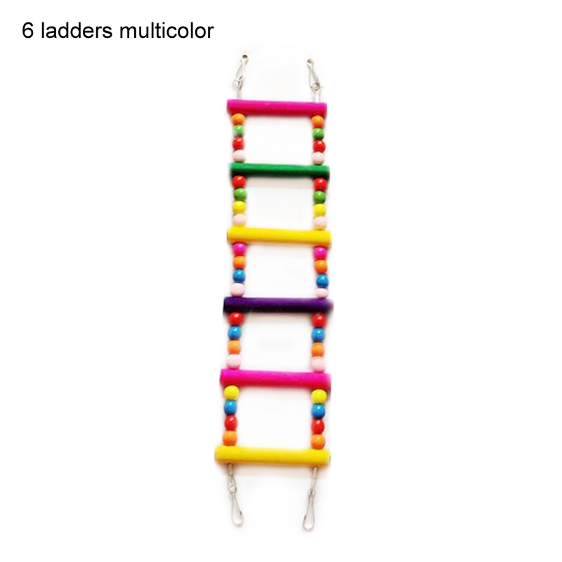 6Ladder multicolor Bird Climbing Toys