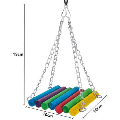 Bird Toys Set Swing Chewing Training Toys