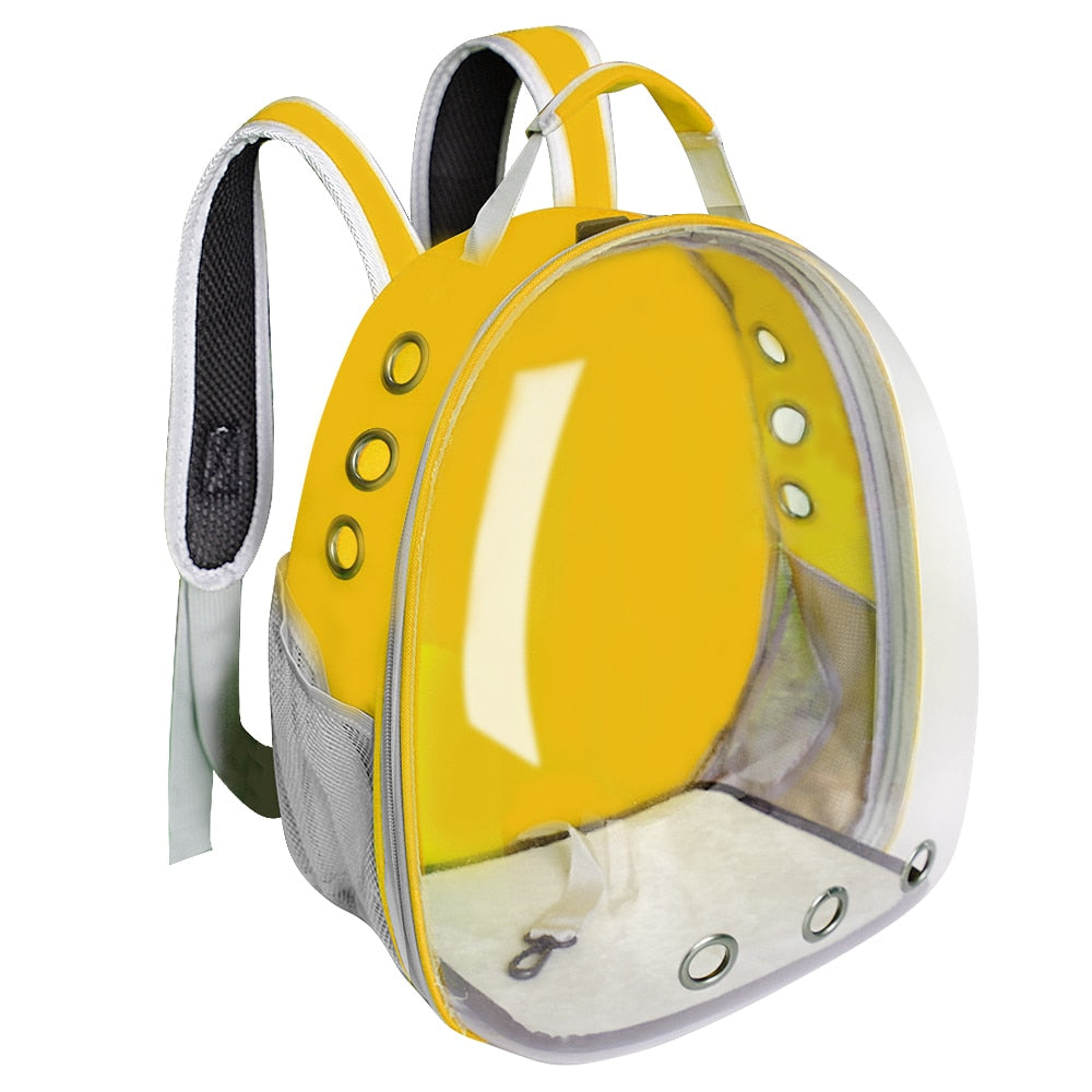 yellow Portable Pets Carrier Backpacks