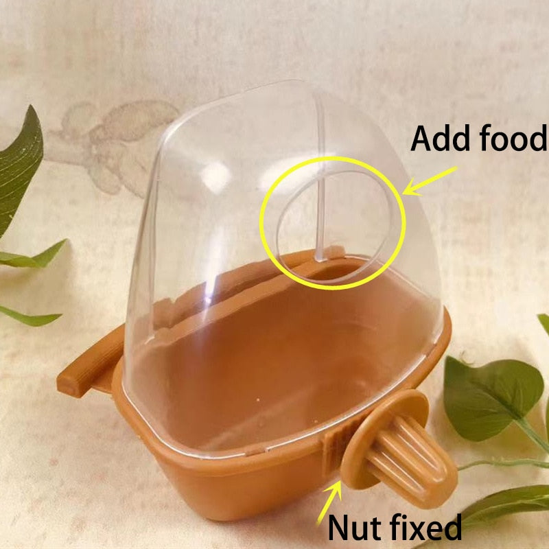 Birds Water Hanging Bowl Feeder Box 1 Pcs Food