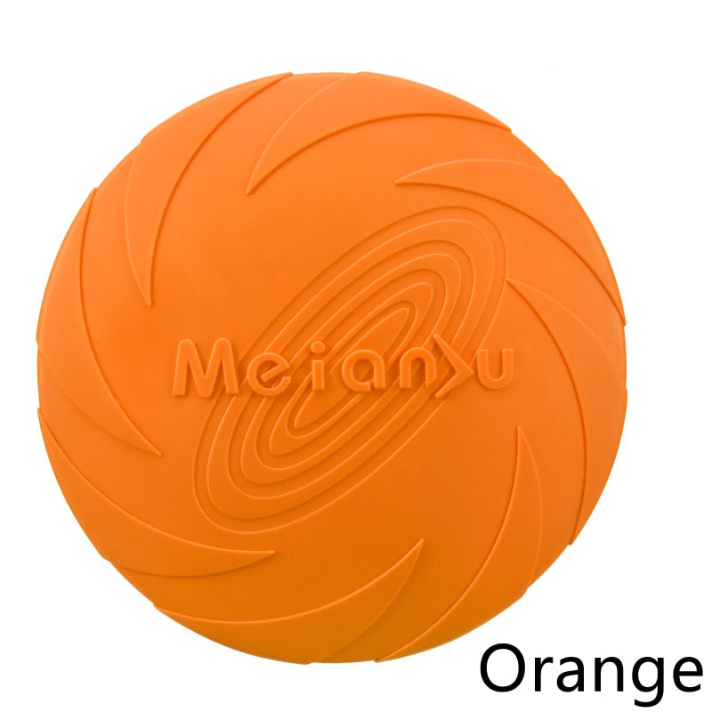 orange Dog Flying Disk Toy