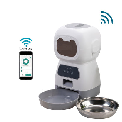 Tuya Smart Food Automatic Dispenser Remote Feeding APP Pet Feeder for Cats And Dogs Ex:1