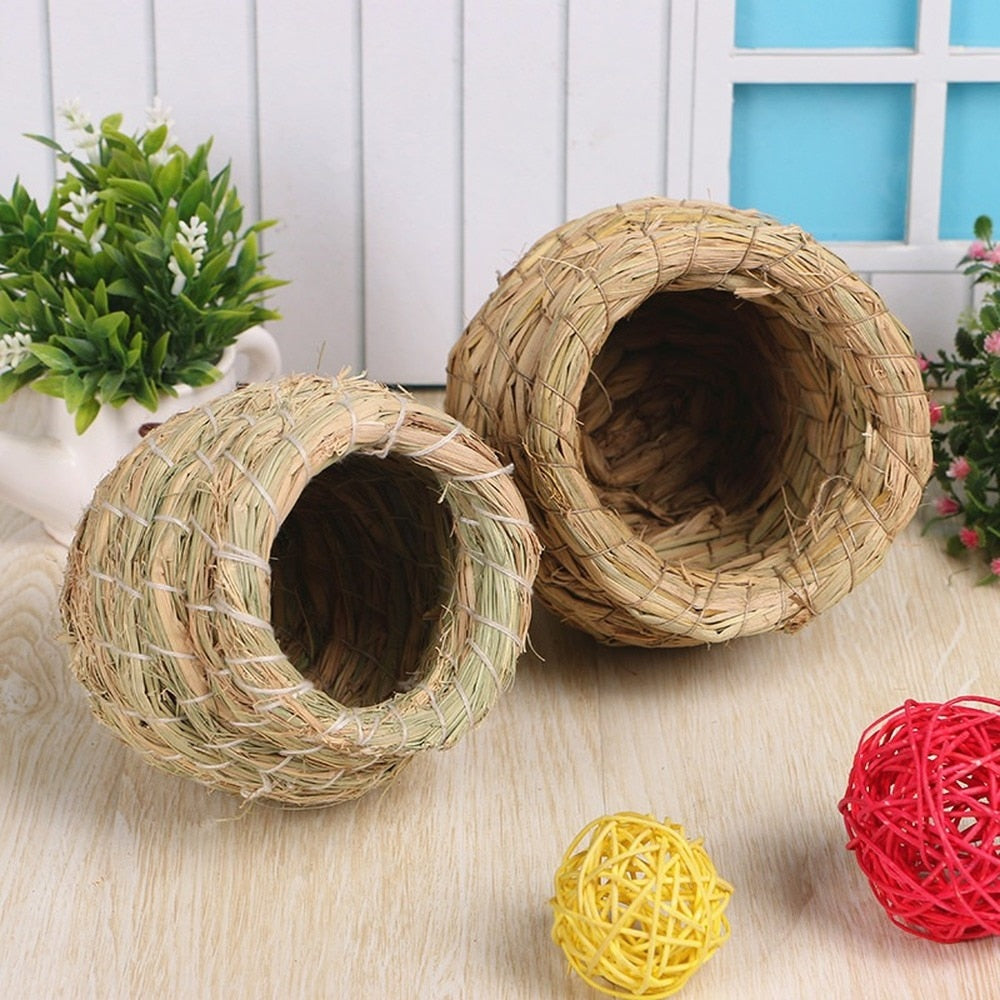 Format Nest Straw Bird Nest Natural Handmade Warm Pigeon House Bird Cage Accessories