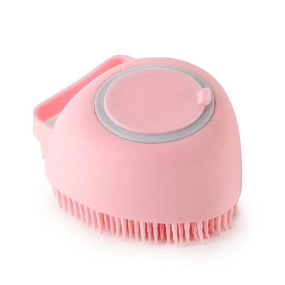 pink Bath Brush Scrubber For Cats & Dogs