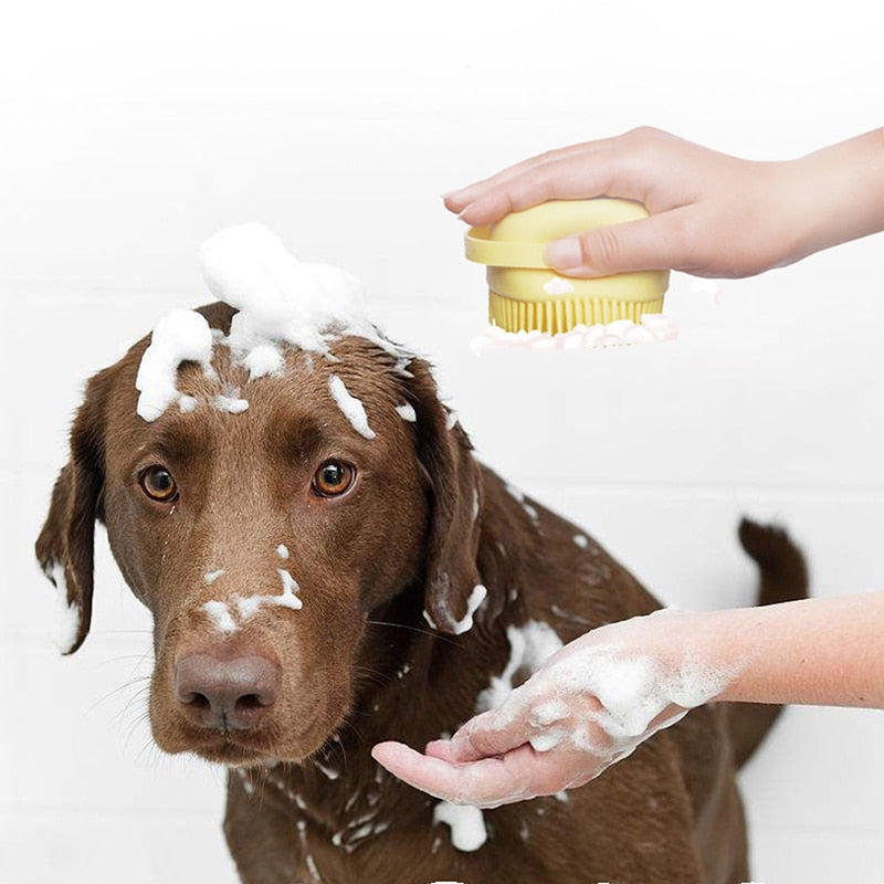 Demonstration Bath Brush Scrubber For Cats & Dogs