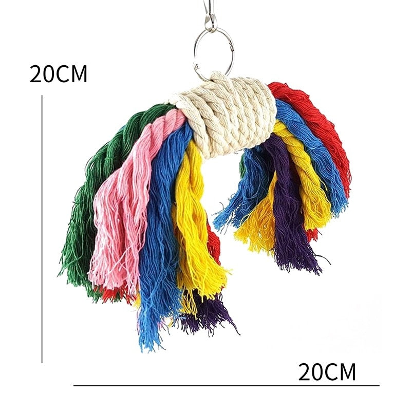 rope toys bird cage accesoiries