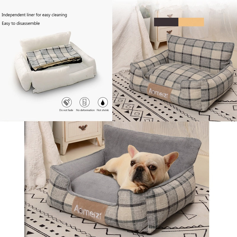 Warm Washable Bed for Cats & Dogs Waterproof