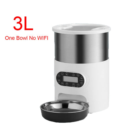 Tuya Smart Food Automatic Dispenser Remote Feeding APP Pet Feeder for Cats And Dogs one bowl 3L