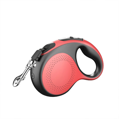 red Dog Automatic Retractable Leash New Product Charging With Light