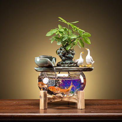 Household Fortune Fish Tank Small Fish Basin