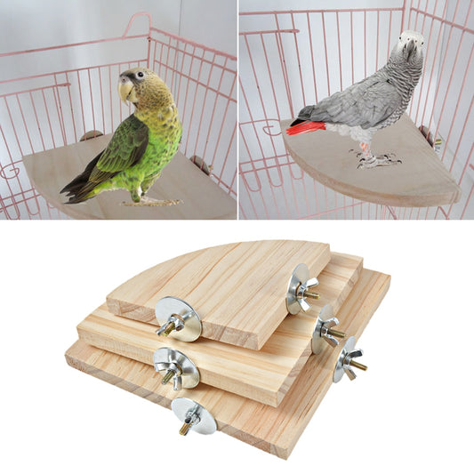 Wood Platform Stand Rack Toy For Bird Cage