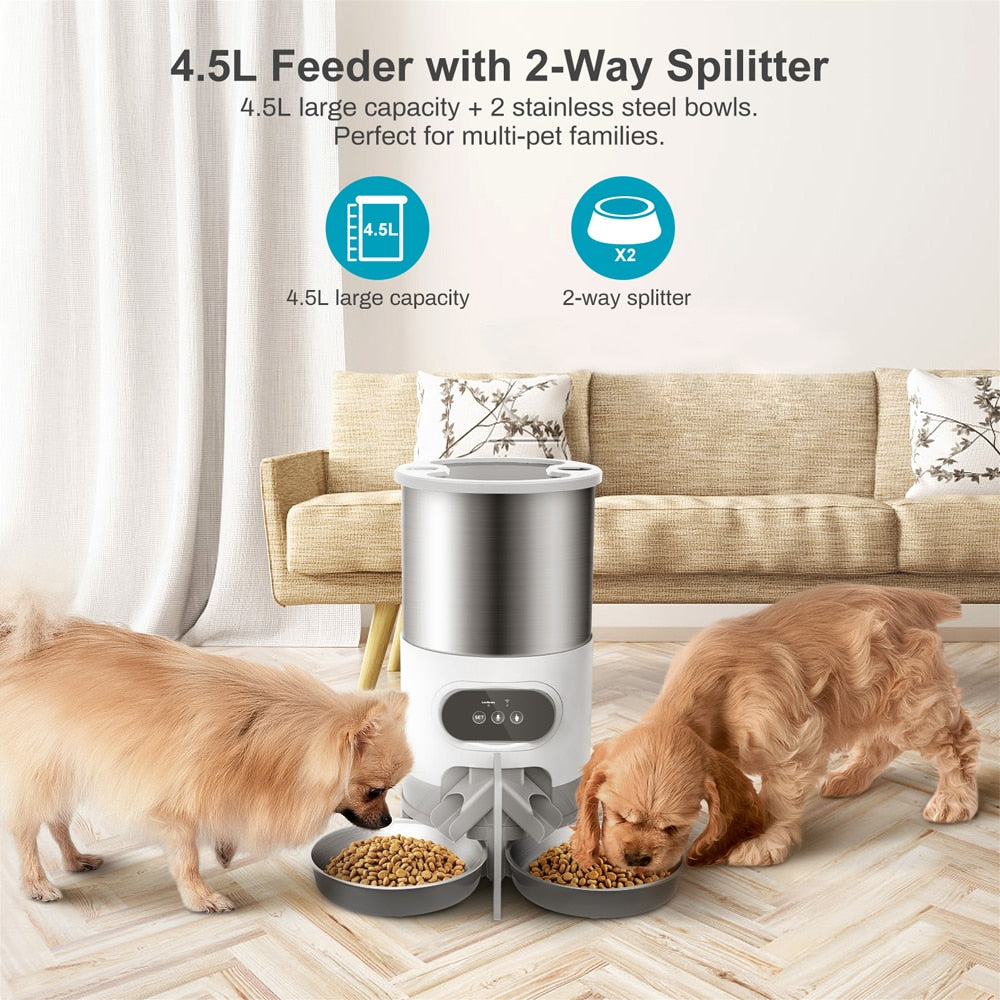 Tuya Smart Food Automatic Dispenser Remote Feeding APP Pet Feeder for Cats And Dogs